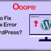 Fix Syntax Error in WordPress
